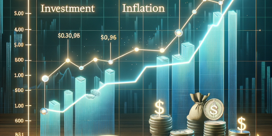 Graphical representation of inflation's impact on SIP investments, showing a balance between returns, investments, and inflation trends.