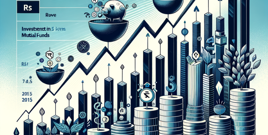 Visual representation of contra mutual fund growth with financial metrics, charts, and a rising investment trend.