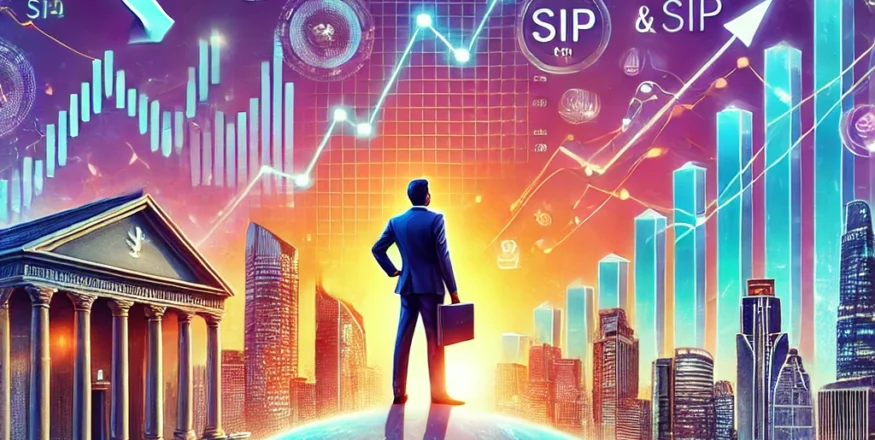 An engaging and visually appealing illustration representing the top-performing flexi cap mutual funds based on SIP returns over the past three years.