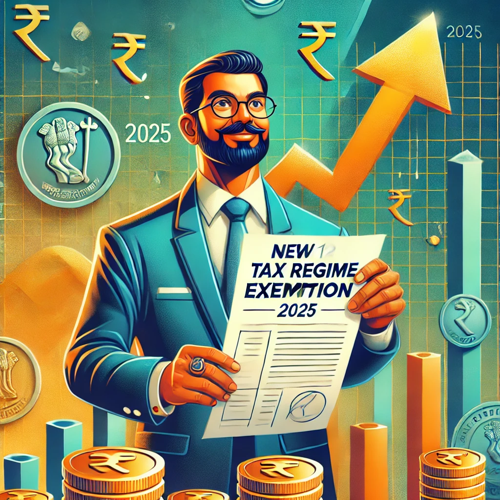 Illustration depicting India's new ₹12 lakh income tax exemption for 2025, highlighting the impact on taxpayers and financial planning.